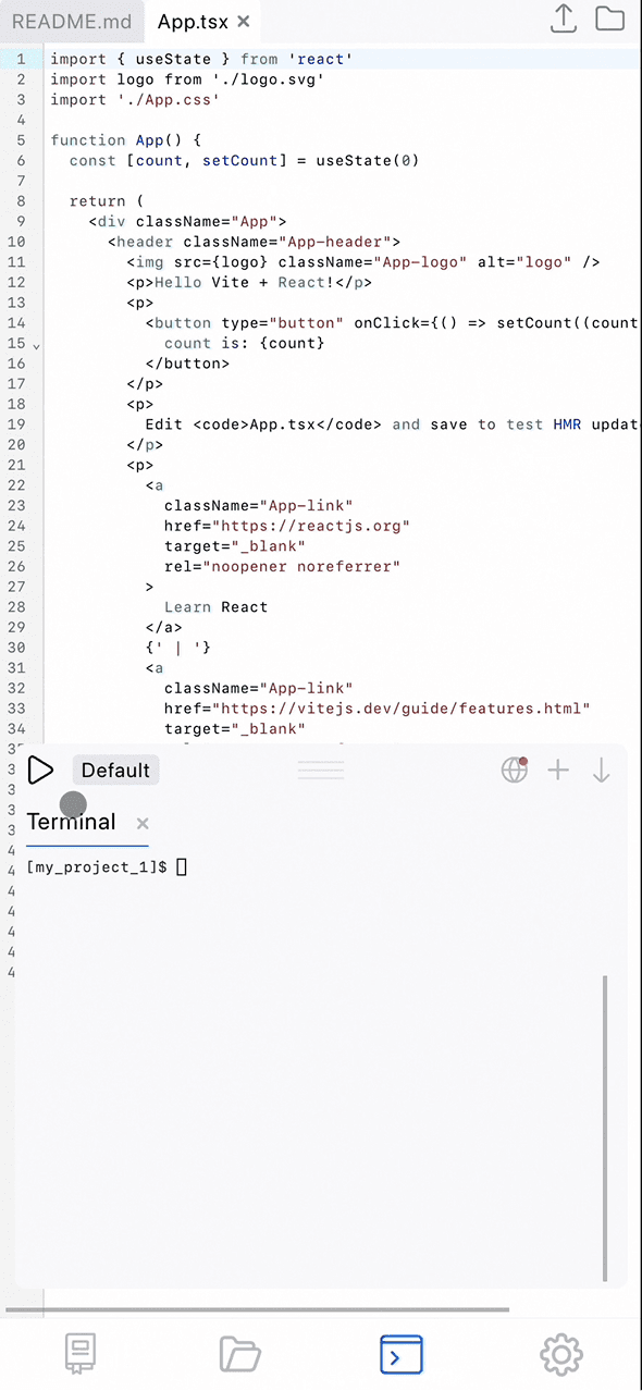 Code Snack IDE